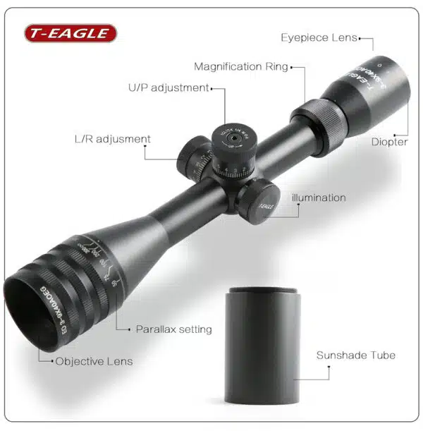 دوربین تی ایگل EO 3-9x40 AOEG-KN - Image 3