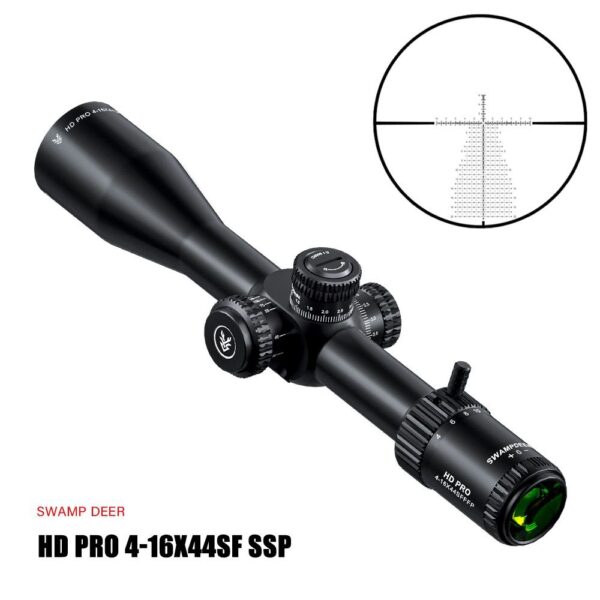 دوربین سوامپ دیر HD PRO 4-16x44 SF FFP + پایه