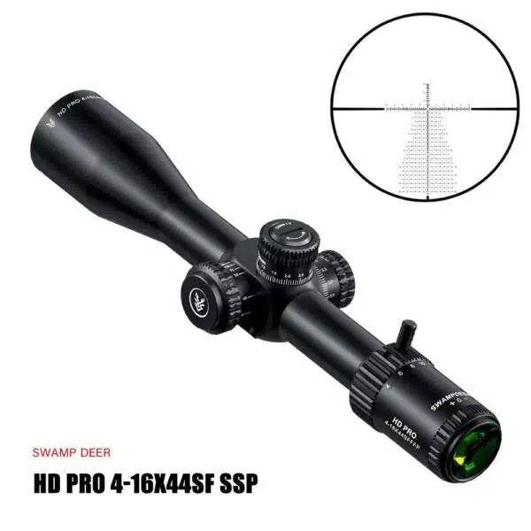 دوربین سوامپ دیر HD PRO 4-16x44 SF FFP + پایه